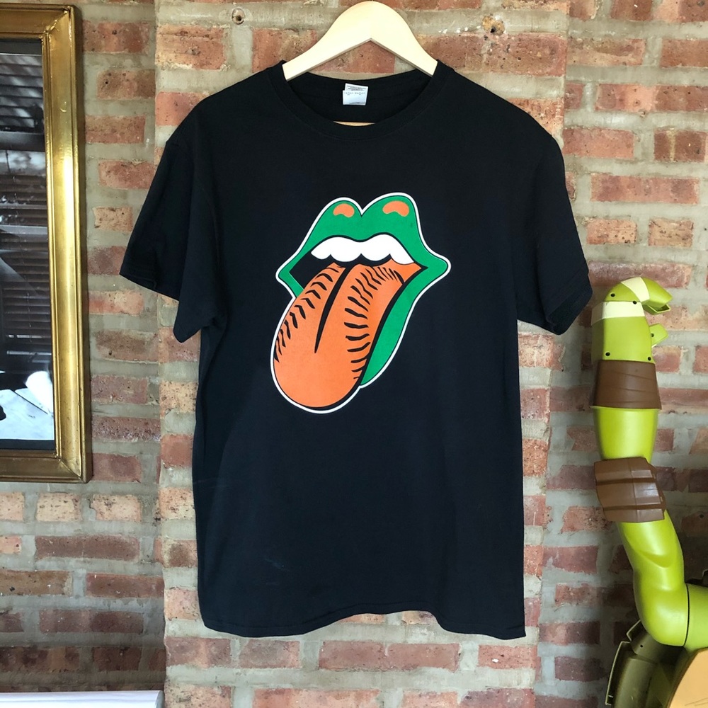 Rolling Stones Green/Lips & Orange/Tongue & P